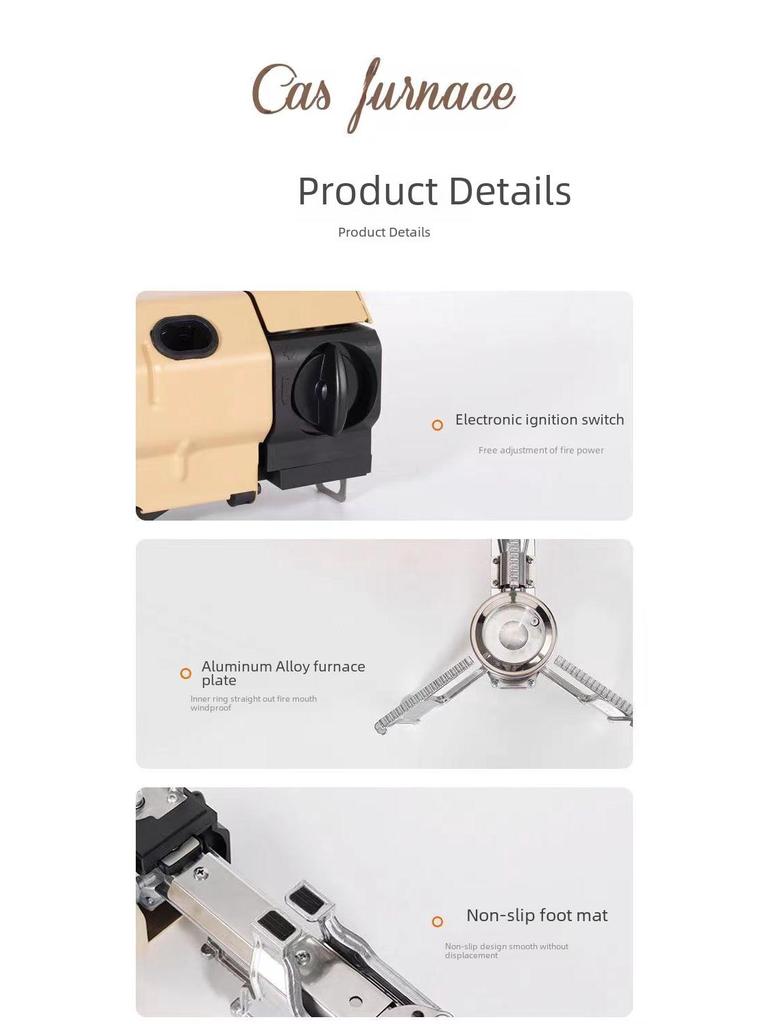 Portable Outdoor Cassette Gas Stove for Hot Pot & Barbecue