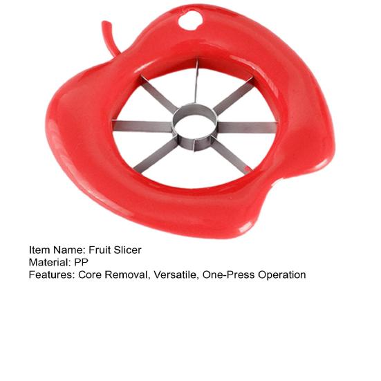 Apples Corer Slicer with Stainless Steel Blades 8-Section Fruit Divider for Apples Pears Onions Rust-Proof Essential Kitchen Tool for Snacks Salads