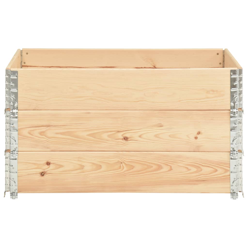 Raised Beds 3 pcs 50x100 cm Solid Pine Wood