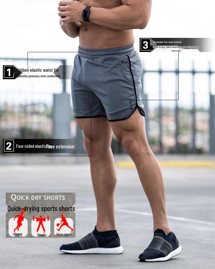 Men's Quick-Dry Mesh Running Shorts - Breathable, Lightweight Fitness Wear