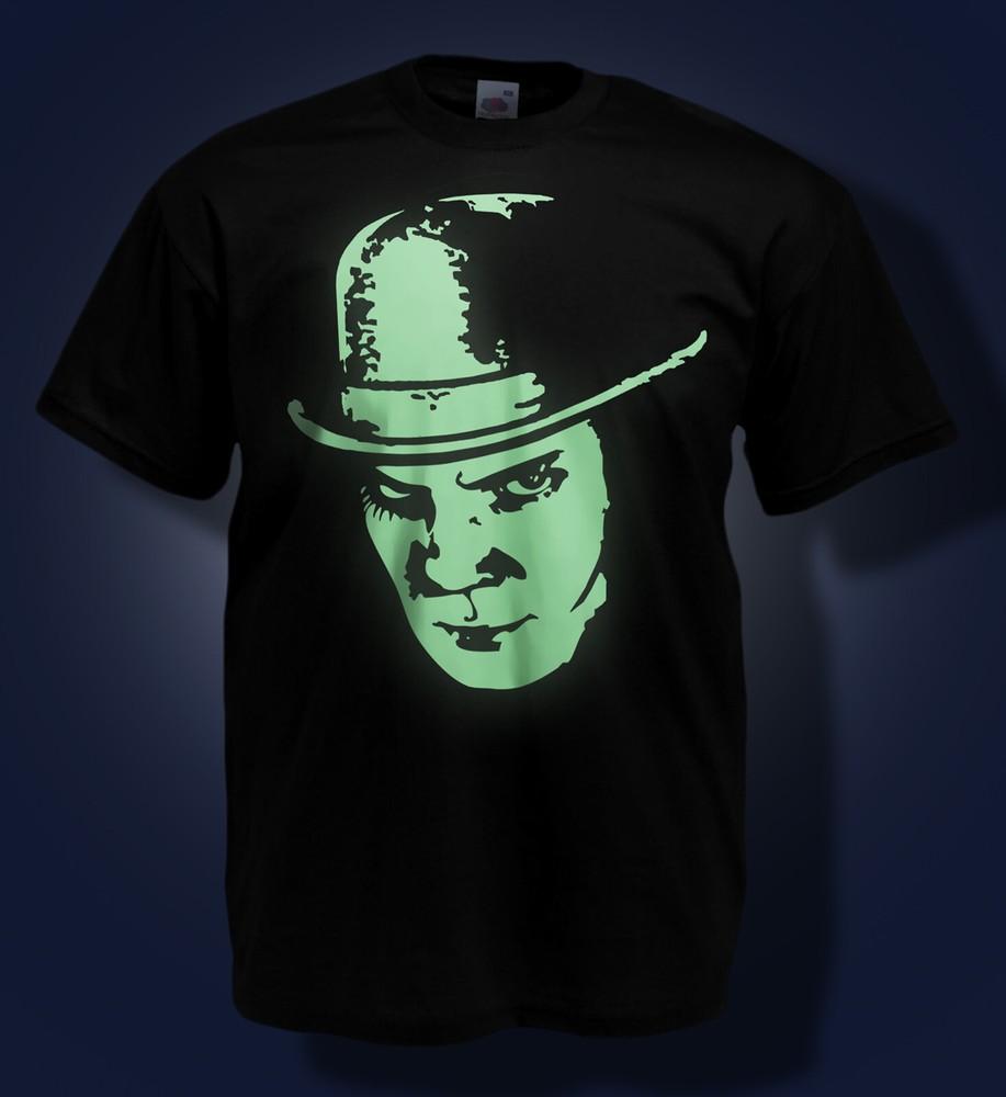

Halloween T-shirt - A Clockwork Orange - GLOW IN THE DARK - Malcolm McDowell 4XL
