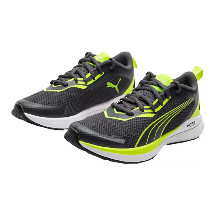 Puma Kruz Nitro Jr Mesh Comfortable Training Sprint Racing Durable Breathable Lightweight Shock Absorption Low Top Kids Running Shoes 378878-164166