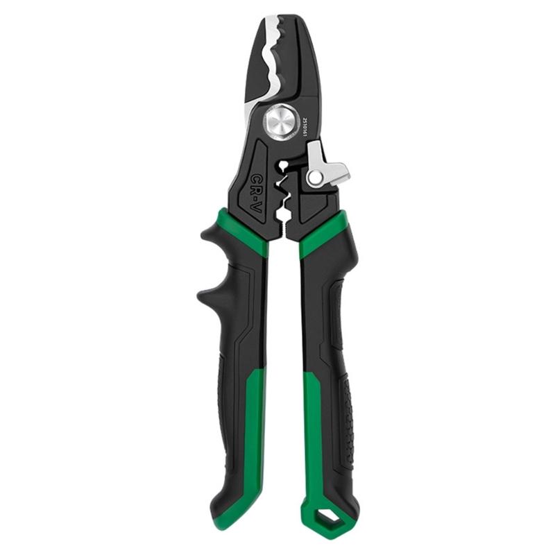 8Inch Steel Wire Cutter Crimping Tool Multifunctional Stripping Plier Wire Processing Tool For Electrical Cable Cutting 1