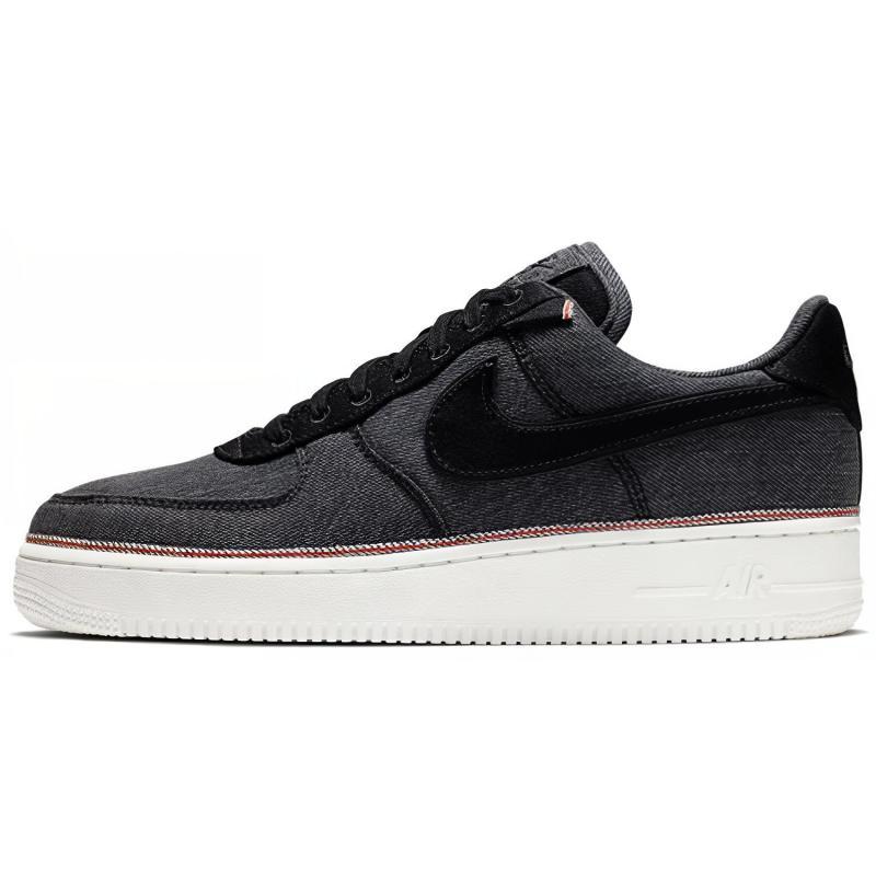 Nike Air Force 1 Low 3x1 Denim Black Sneakers 905345-006