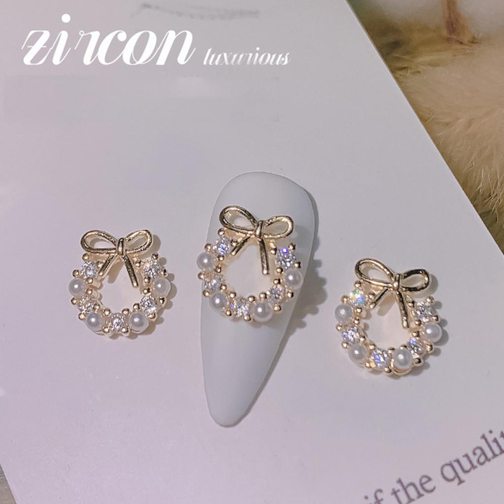 3D Nail Art Charms Zircon Nail Rhinestones Nail Gems Alloy Butterfly-Nail Crystals Diamonds for DIY Nail Art Decoration