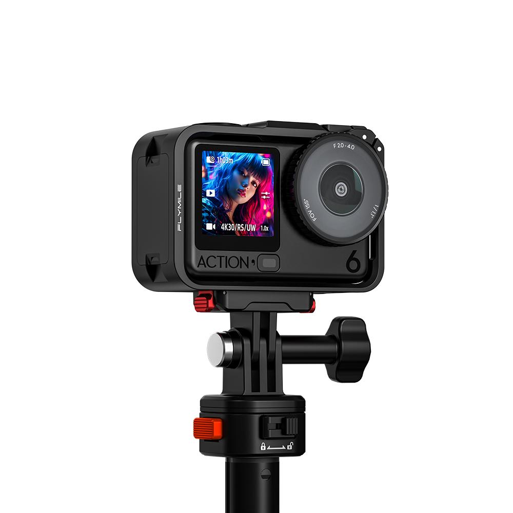 FLYMILE Voor DJI Osmo Action 6 Konijnenkooi Magnetische Snelsluiting Plastic Camera Beschermframe
