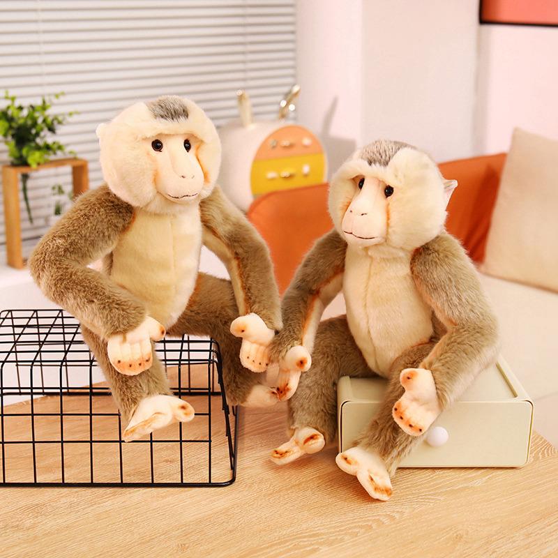 Favorite Toy 27Cm Realistic Baboon Plush Toy Stuffed Animal Cute Companion Decor Soothing Cuddly Gift For Girlfriend Friends