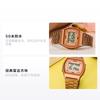 Casio VINTAGE series-square, classic retro small square, quartz movement, stainless steel strap, Japanese and Korean watch, female watch, B640WCG-5