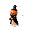 Halloween Miniature Pumpkin Figurine Decorative Ghost Ornament for Desktop
