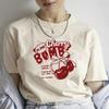2026 Y2k 90s Cherry Print T-shirt Girl Casual Short Sleeve O Neck Top for Summer Female Clothing T Shirt Women Summer Tee