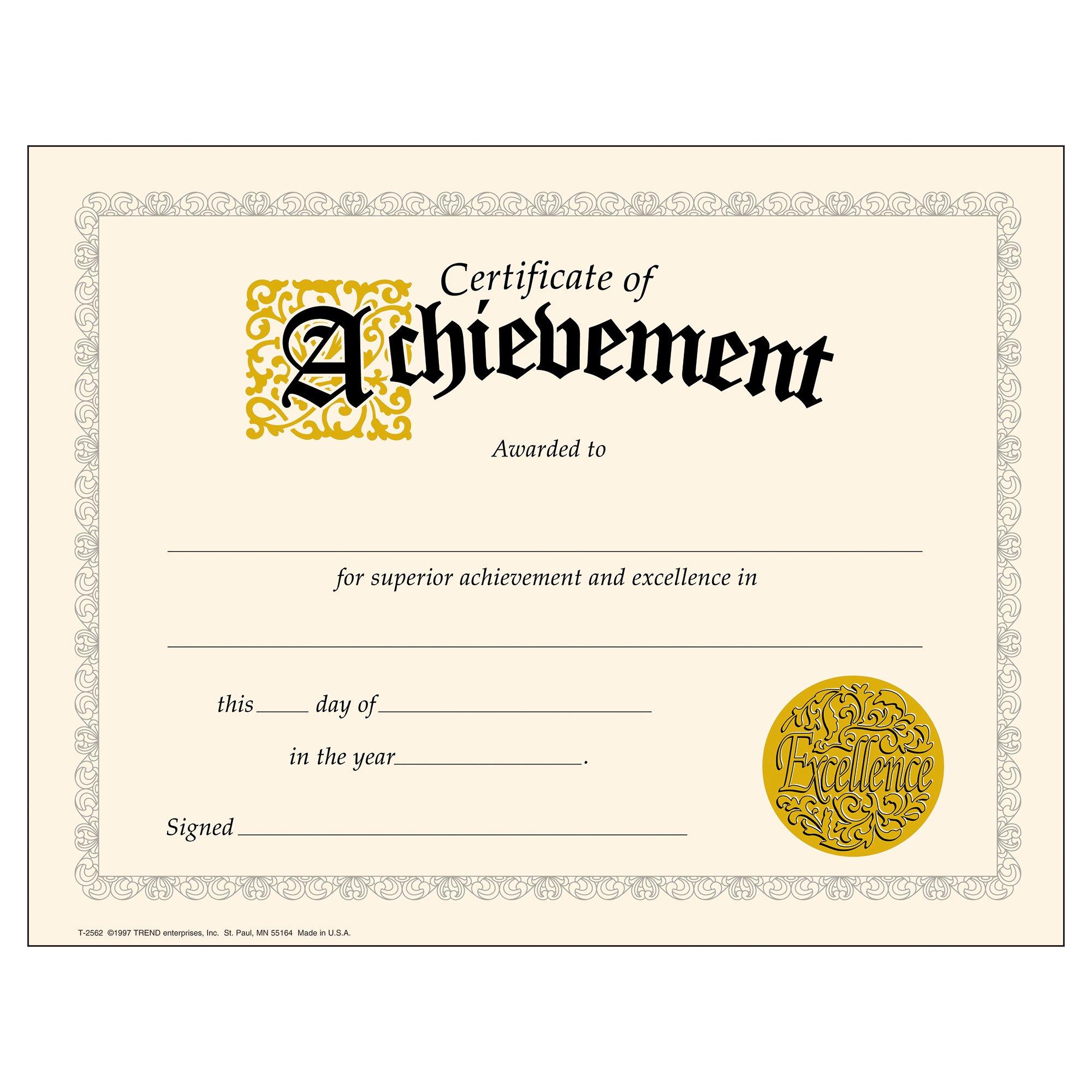 

Английская версия сертификата CERTIFICATE ACHIEVEMENT [T2562]