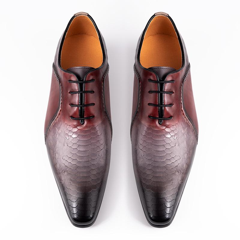 Fashion Factory Men Shoes Genuine Leather Dress Business Office Footwear Luxury Elegant Style Good Quality Wedding Banquet Fashion Shoes