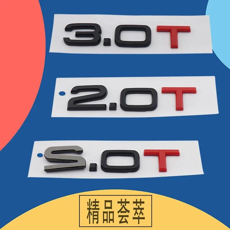 AAWC1 3D 2.0 T 2.0T 3.0 T 1.8T Letters compatible compatible for A3 A4 A5 A6 A7 A8 Q2 Q3 Q5 Q7 Q8 car Engine Fender trunk Rear Decal Emblem