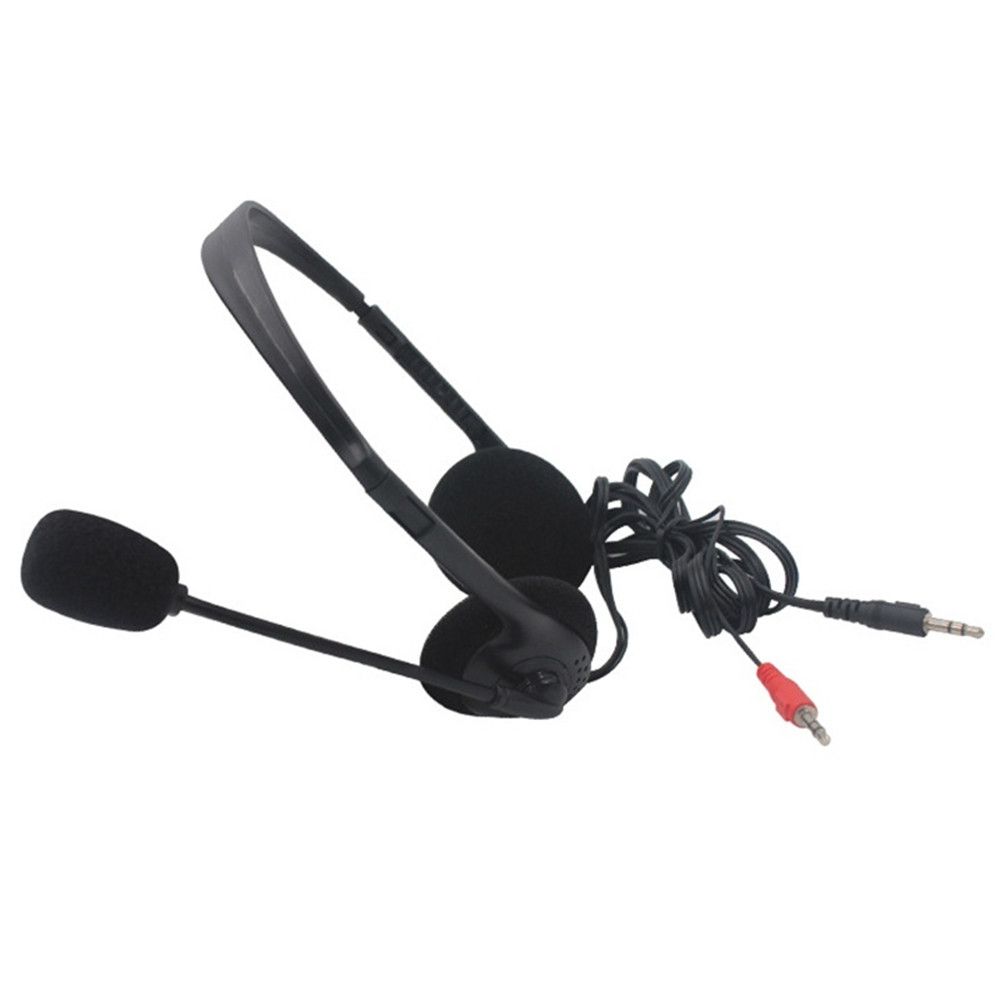 3.5mm with Microphone Noise Cancelling Earphone Headset Stereo Headphones Wired