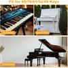Piano Keyboard Stickers, Transparent Removable Piano Key Labels Stickers Notes Guide for 88/76/61/54/49 Keys Beginners and Kids Learning Piano
