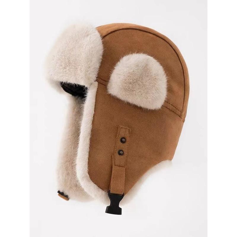 Lei Feng hat imitation suede ear protection winter warm hat men's cycling windproof and cold Northeast thickened versatile