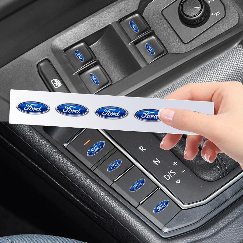 2025 Chaud Pour Ford 2025 Nouvelle Mode Emblème Avant de Voiture Emblème de Coffre Arrière Mini Autocollant Pour Ford Focus ST Ranger Mondeo Kugo Ecosport