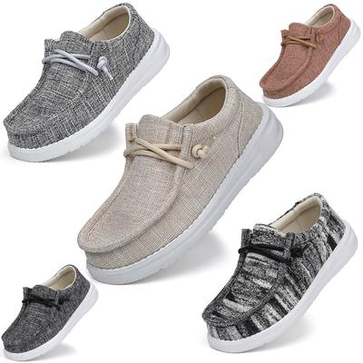 Kinder Slipper Schuhe Jungen Flache Sneakers Kinder Freizeitschuhe Kleinkind Outdoor Schnürschuhe Atmungsaktive Schuhe Weiche Sohle Einfarbig