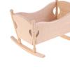 1:12 Puppenhaus Miniatur Holz Baby Wiege Bett Rollenspiel Möbel Dekoration