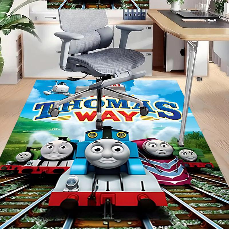1pc Thomas Friends Thomas Way Carpet for Playroom Bedroom Living Room Sofa Home Decor,kids Game Area Rug Non-slip Floor Mat Y73045