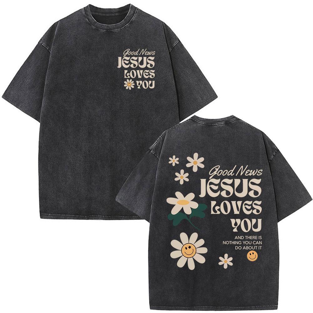 Christian Religious Jesus Forgive Them Father Bible Verse Vintage Acid Washed Tshirt Men Fashion Oversized T Shirts Streetwear