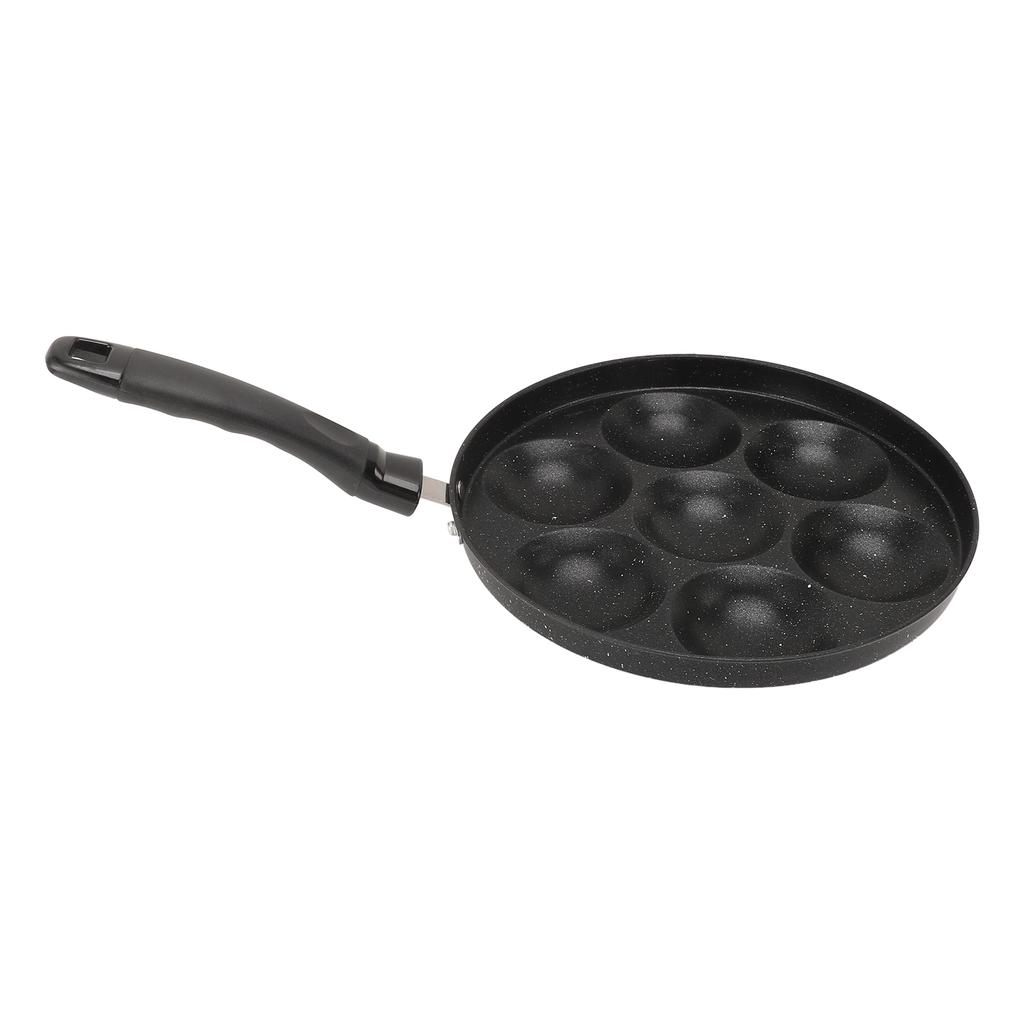 Egg Pan Omelette Fried Egg Pan 7 Holes Frying Pan Nonstick Multipurpose for Home Kitchen Breakfast Making