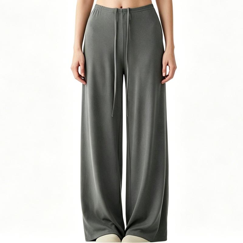 Women's Quick-Dry Loose Fit Yoga Pants - Lazy Style, Slimming, Wide-Leg Pilates Training Trousers