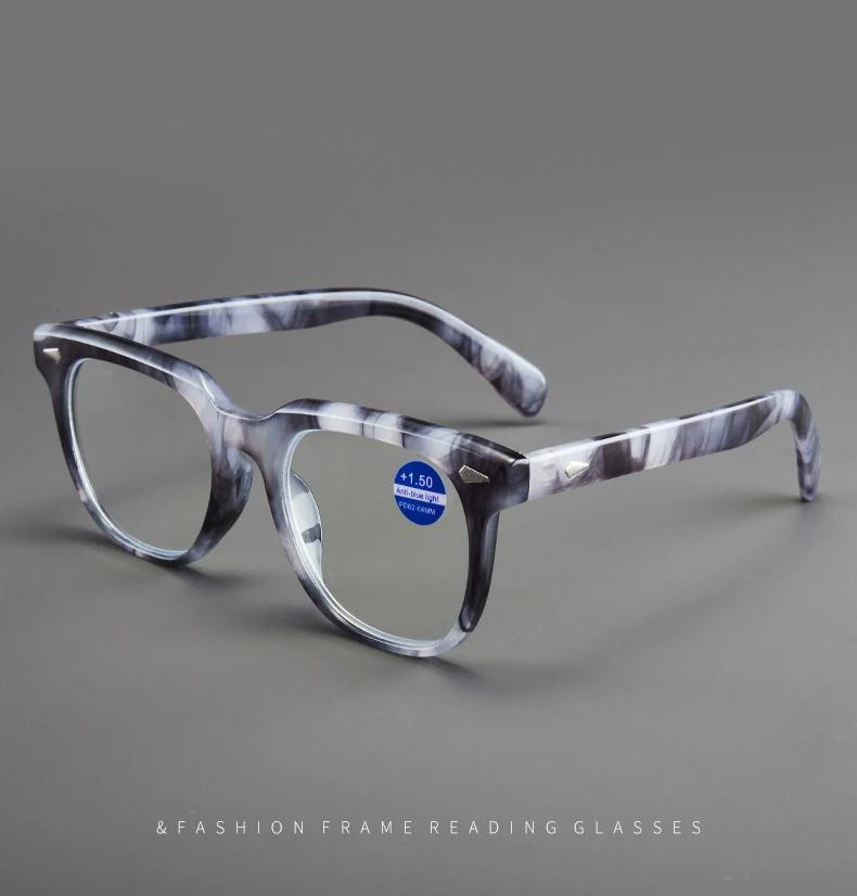Blue Light Blocking Reading Glasses for Women Men Jelly Wrapped Flower Square Presbyopia Eyeglasses Hyperopia Diopter Eyewear