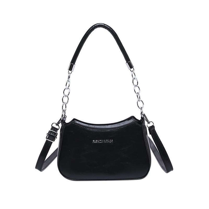 2025 New Foreign Style Casual Popular Fashion Handbag Retro Personality Niche Design Beautiful Shoulder Crescent Bag