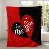 Black and red combination color digital-printed polyester velvet flannel cover blanket Fleece soft sofa cover blankets for beds