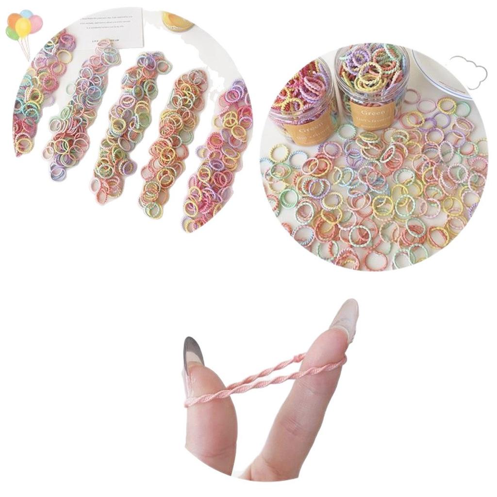 Durable High-Elasticity Hair Ties for Girls - Gentle on Hair, Perfect for Braids and Pigtails