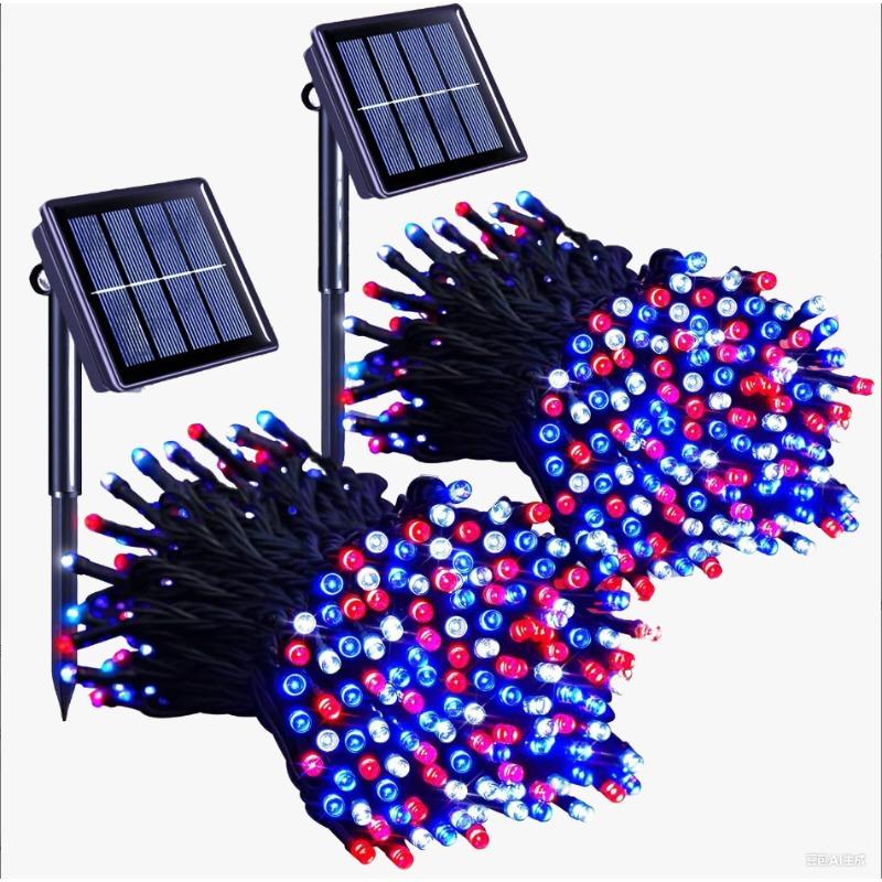 8 modes of solar outdoor string lights suitable for Christmas, Easter, Halloween, and parties,perfect for gardens, windows, and balconies