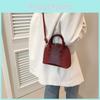 Chic And Casual Shoulder Bag For Women 2024 Stylish Retro Pu Shell Bag