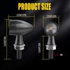 2410 Motorcycle LED Turn Amber Signal Light Indicator Lamp Set Right Left Kit 2X