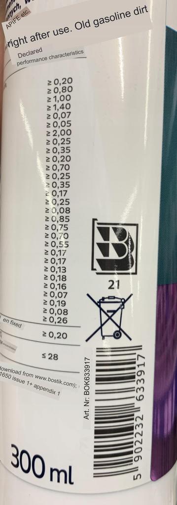 Adhesive for plaster stucco and polystyrene 300 ml
