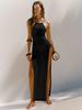 2023 Double-Sided High-Slit Knitted Sling Dress