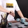Ebony Wood Tea Ceremony Set: 5-Piece Brewing Kit with Tea Needle, Clip, Knife, Spoon, Cup Pin, and Brush.