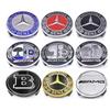 Car Sticker For Mercedes Benz 4 Pieces/Set 75mm For Mercedes Benz AMG W203 W206 W220 W205 W211 W212 Car Wheel Center Hub Caps Be