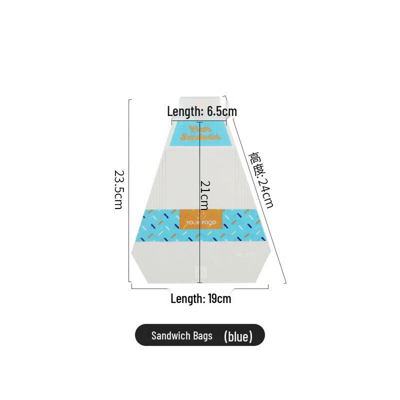 Disposable Transparent Easy-Tear Sandwich and Bread Packaging Bag