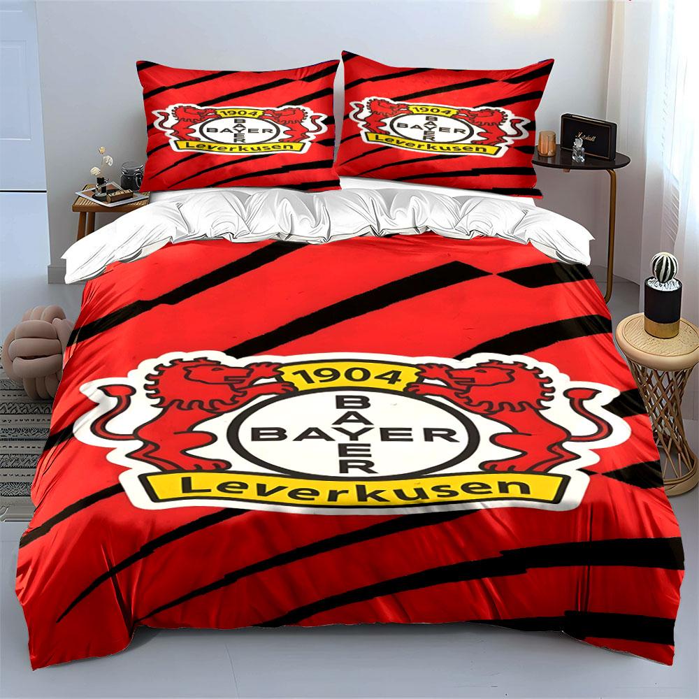 Rote Löwen mit Logo. Bettwäsche-Sets Bettbezug-Sets Bettbezüge Kissenbezüge(1* Bettbezug 2* Kissenbezüge ohne Bettdecke)