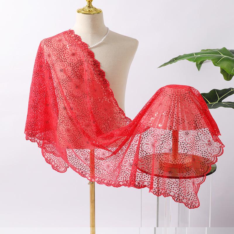 Temperament Elegant Plum Blossom Sequins Embroidered Shawl Bridal Cheongsam Evening Dress Banquet Shawl