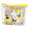 Moomin Cute Pouch Set, Grapefruit Scent (Hand Soap & Hand Cream, Luxurious Clear Pouch)