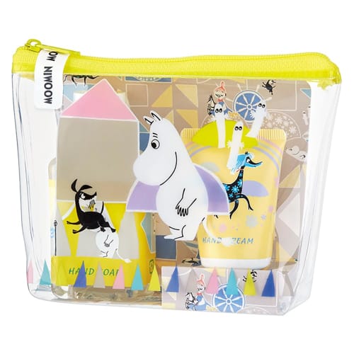 

Moomin Cute Pouch Set, Grapefruit Scent (Hand Soap & Hand Cream, Luxurious Clear Pouch)