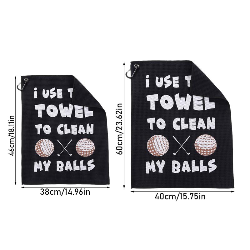 Color Printed Golf Towel Absorbent Training Aids Dry Towels Soft Skin Comfortable Golf Cleaning Tools Outdoor Balls Cleaner
