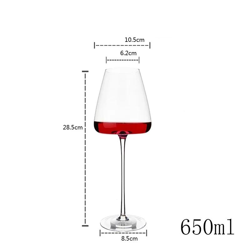 2PCS Red Wine Glasses Champagne Glass Wine Glasses Hand Blown,Long Stem,Perfect for Red or White,Daily Use
