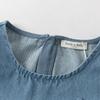 DAVE & BELLA Girls' Sleeveless Denim Summer Dress