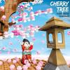 ShengBao Cherry Blossom Tree Street Scene Building Blocks Set with 6 Minifigures