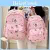 Labubu Childrens Cartoon Backpack For Girls With Waterproof Nylon Material And Large Capacity For School Use