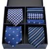 Men'S Formal Tie Bow Tie Pocket Towel 7-Piece Suit High-End Suit Small Square Scarf Retro Pattern Groom Wedding