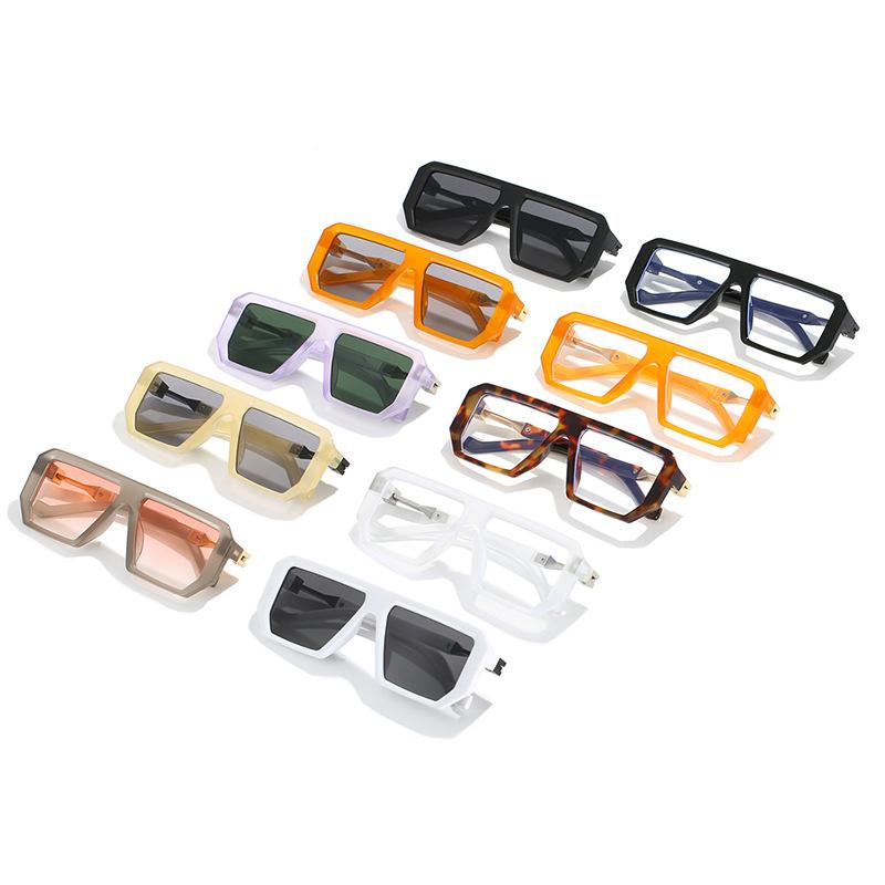 Timeless Retro Stylish High End Designer Style Travel Friendly Oversized Square Shaped Female Male For Both Women Sun Glasses
